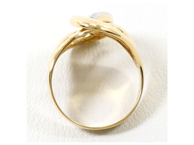 Autre Marque Anel aliança em platina PT900 e ouro amarelo 18K Dourado - vista 3