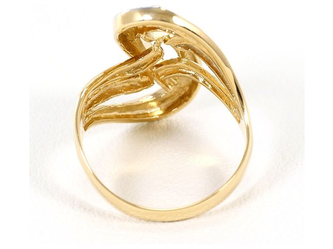 Autre Marque Anel aliança em platina PT900 e ouro amarelo 18K Dourado - vista 4