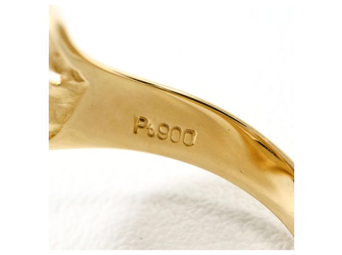 Autre Marque Anel aliança em platina PT900 e ouro amarelo 18K Dourado - vista 5