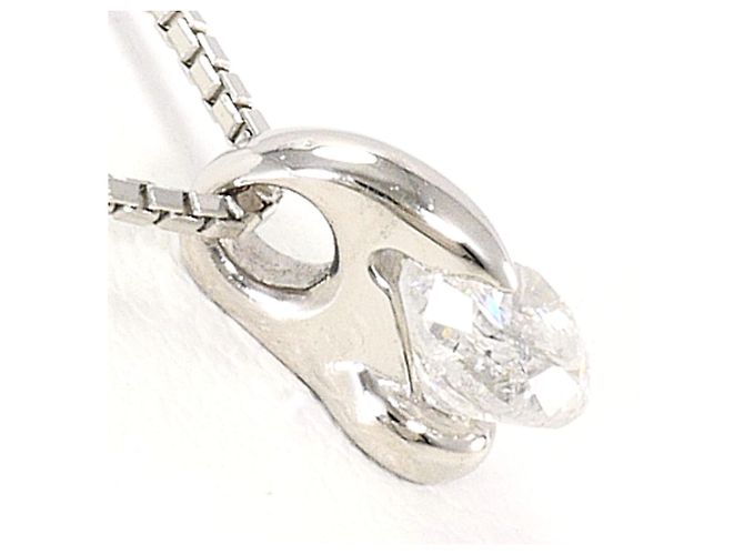 Autre Marque PT900 Platin-Halskette mit Diamant - Ansicht 2
