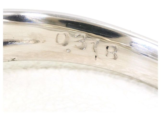 Autre Marque PT900 Platin-Ehering mit Diamant - Ansicht 6
