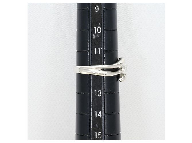 Autre Marque PT900 Platin-Ehering mit Diamant - Ansicht 8