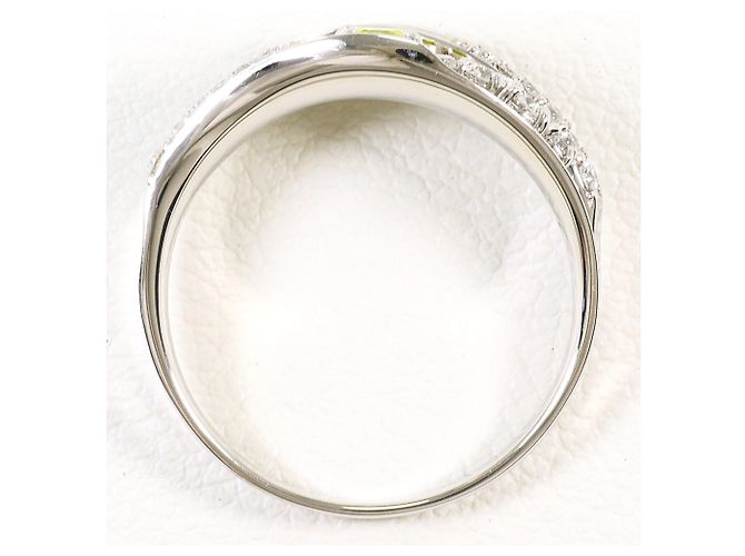 Autre Marque PT950 Platinbandring mit gelbem Diamanten - Ansicht 3