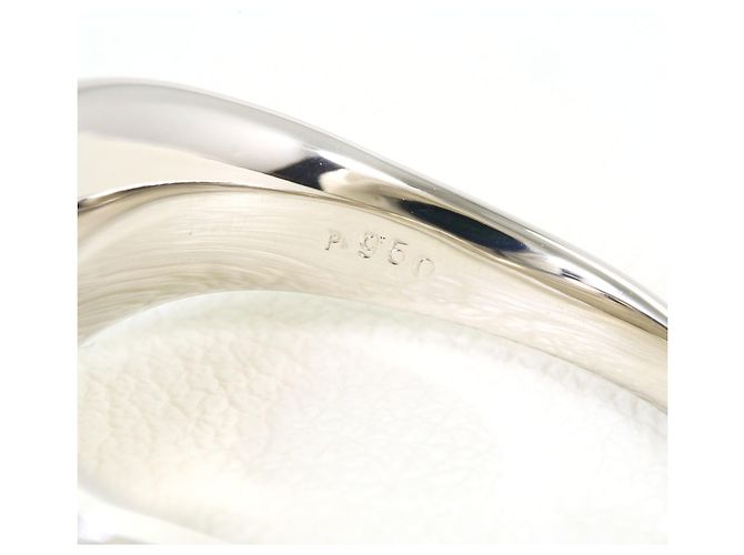 Autre Marque PT950 Platinbandring mit gelbem Diamanten - Ansicht 5
