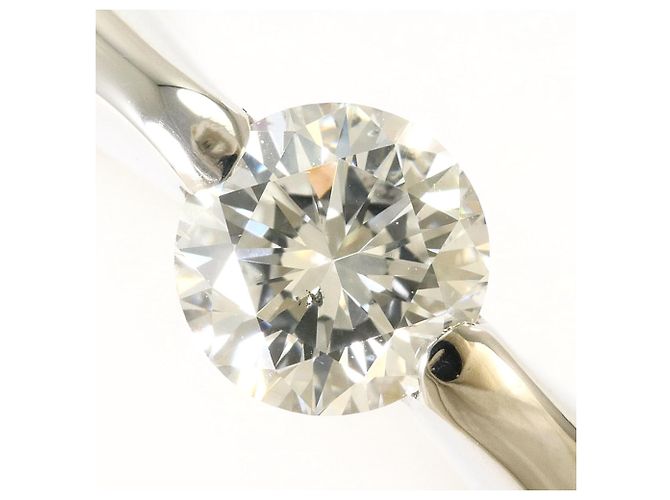 Autre Marque Platin-Ring mit Diamant - Ansicht 2