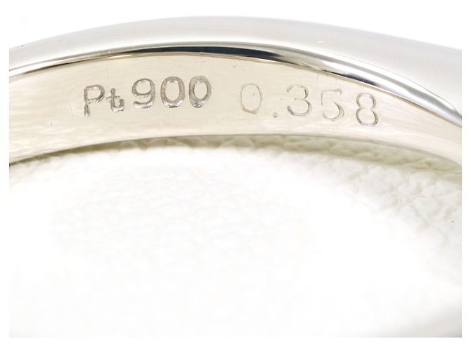 Autre Marque Platin-Ring mit Diamant - Ansicht 5