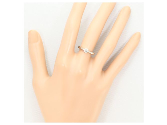 Autre Marque Platin-Ring mit Diamant - Ansicht 6