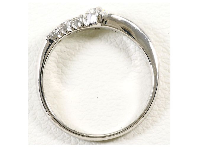 Autre Marque PT900 Platinring mit Diamant - Ansicht 3