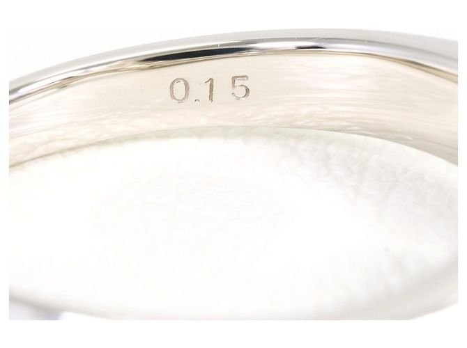 Autre Marque PT900 Platinring mit Diamant - Ansicht 6