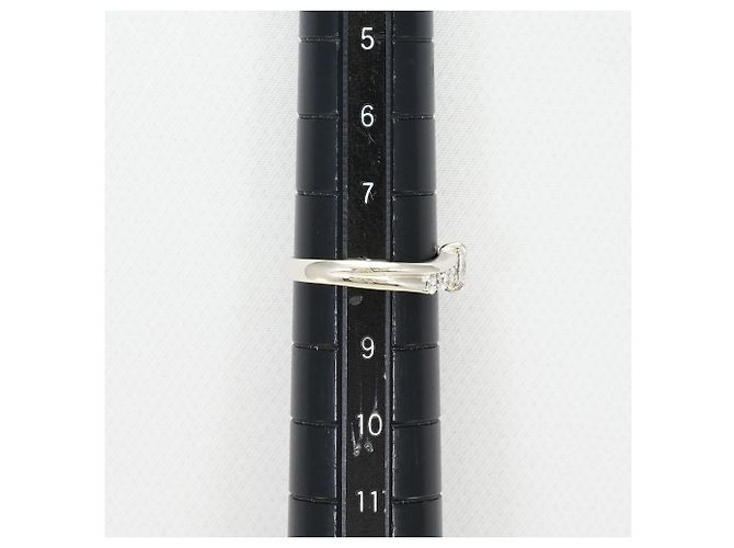 Autre Marque PT900 Platinring mit Diamant - Ansicht 8