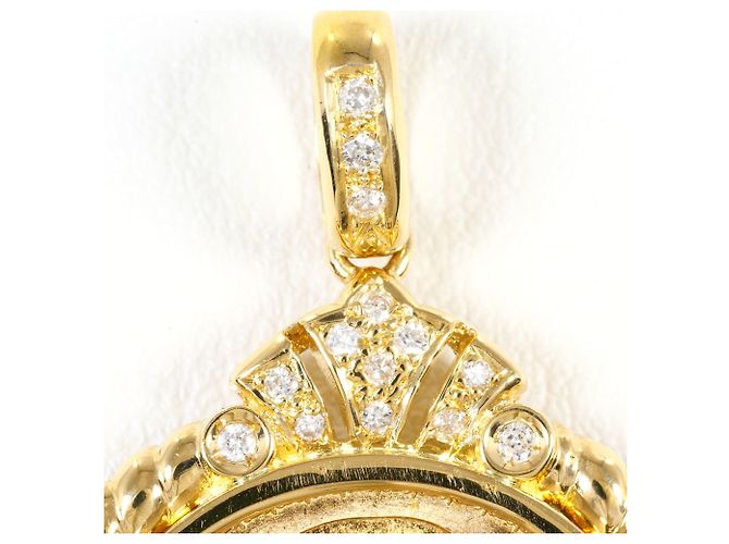 Autre Marque Pendente in oro giallo 18K e diamanti - vista 2