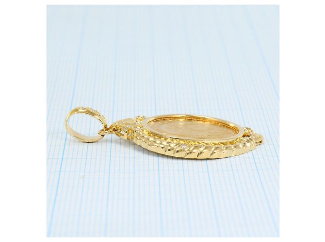 Autre Marque Pendente in oro giallo 18K e diamanti - vista 6