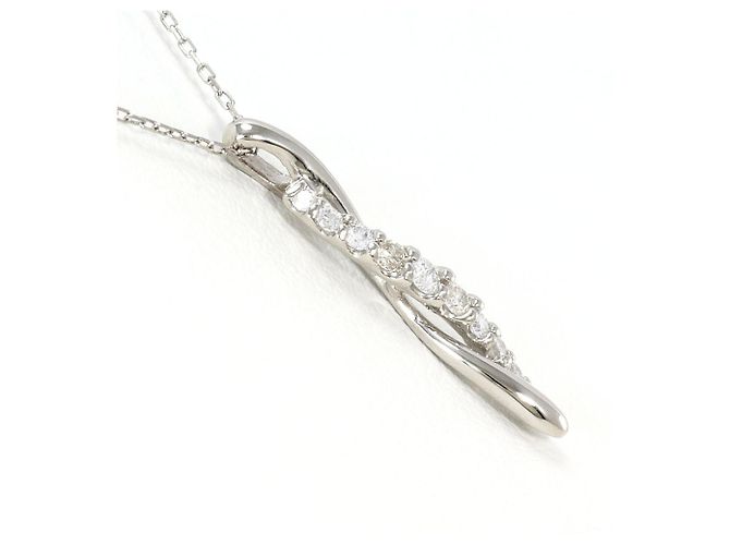 Autre Marque Collana elegante in platino e diamanti - vista 2