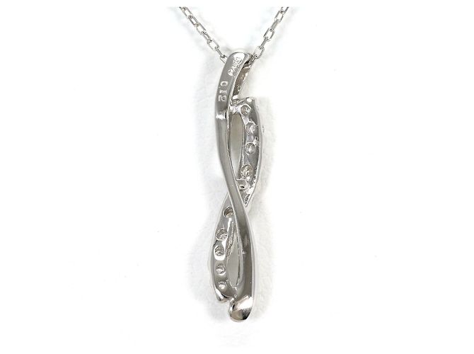 Autre Marque Collana elegante in platino e diamanti - vista 3