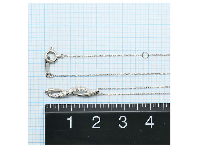 Autre Marque Collana elegante in platino e diamanti - vista 4