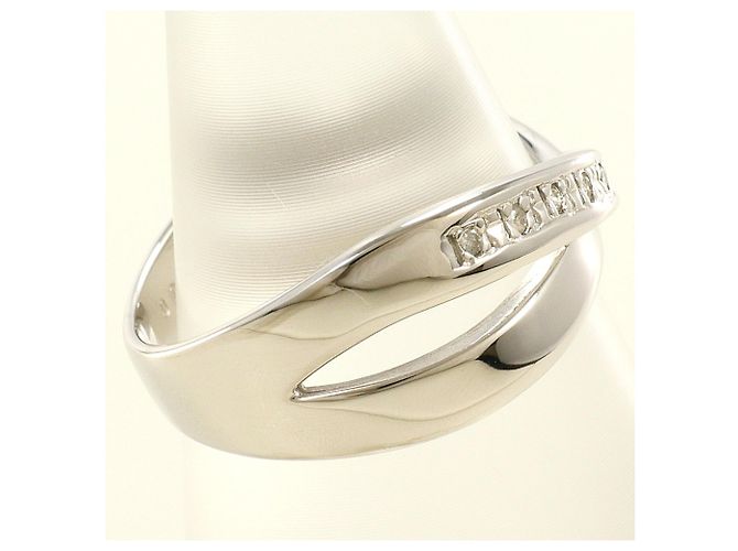 Autre Marque Ehering aus Weißgold mit Diamant Golden - Ansicht 2