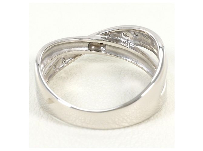 Autre Marque Ehering aus Weißgold mit Diamant Golden - Ansicht 3