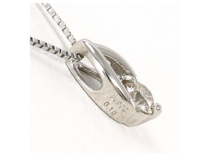 Autre Marque Platin-Diamant-Halskette - Ansicht 2