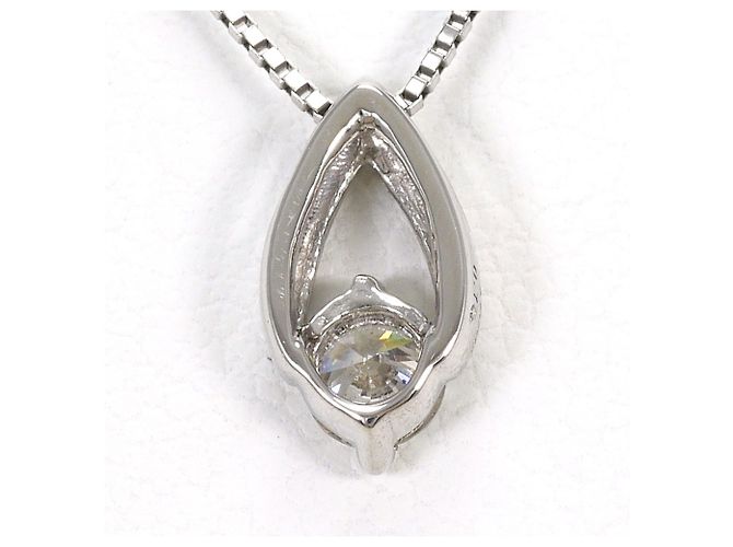Autre Marque Platin-Diamant-Halskette - Ansicht 3