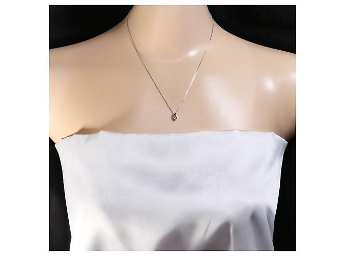 Autre Marque Platin-Diamant-Halskette - Ansicht 5