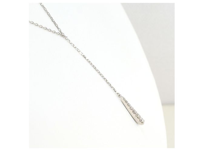 Autre Marque PT900 Platin-Halskette mit Diamant - Ansicht 2