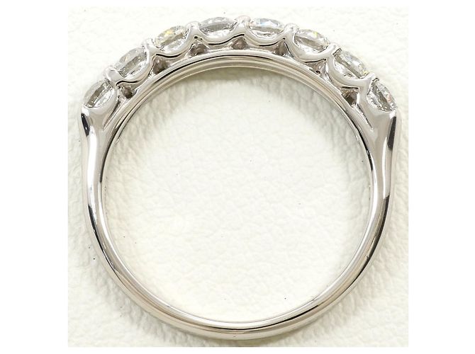 Autre Marque Platin-Ehering mit Diamant - Ansicht 2