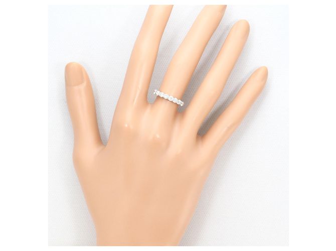 Autre Marque Platin-Ehering mit Diamant - Ansicht 6