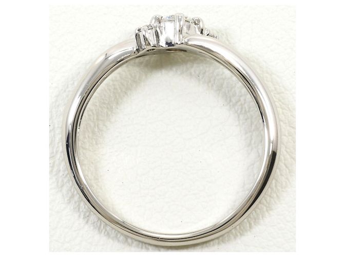 Autre Marque PT900 Platin-Bandring mit Diamant - Ansicht 2