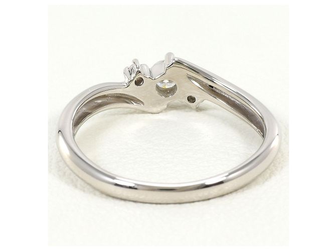 Autre Marque PT900 Platin-Bandring mit Diamant - Ansicht 3