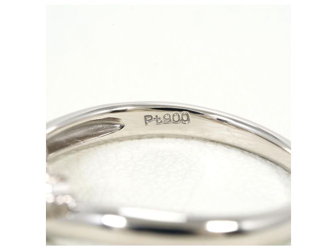 Autre Marque PT900 Platin-Bandring mit Diamant - Ansicht 4
