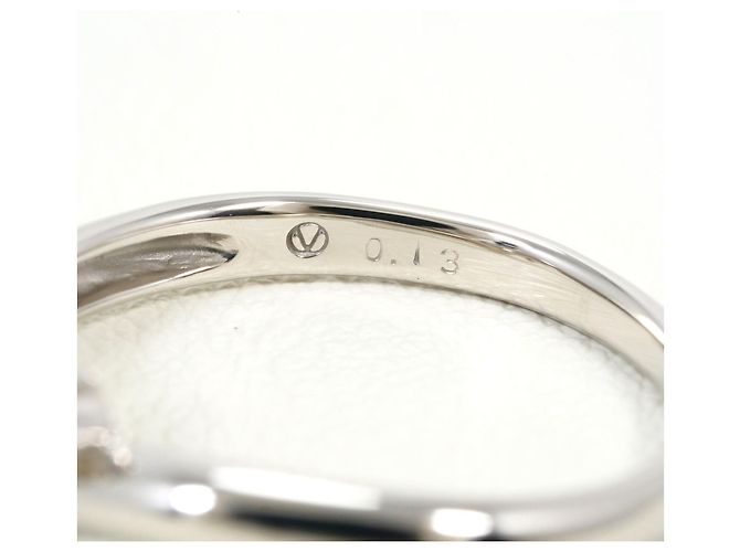 Autre Marque PT900 Platin-Bandring mit Diamant - Ansicht 5