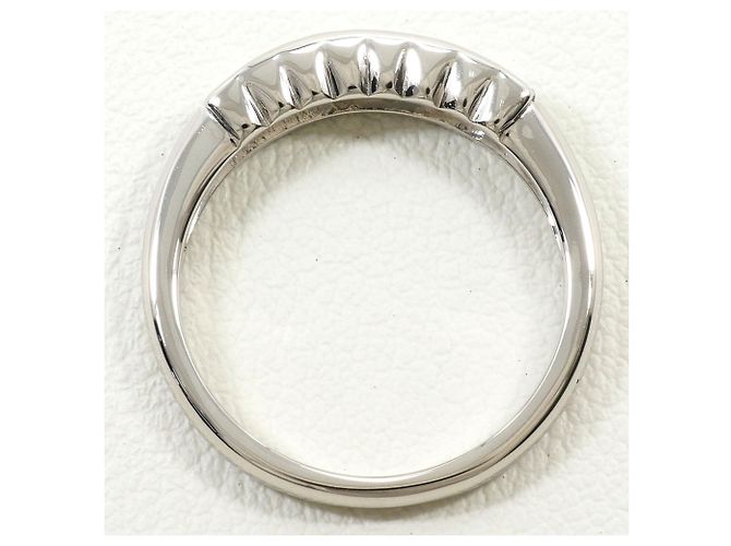 Autre Marque Bague alliance en platine PT900 avec diamant - vue 2