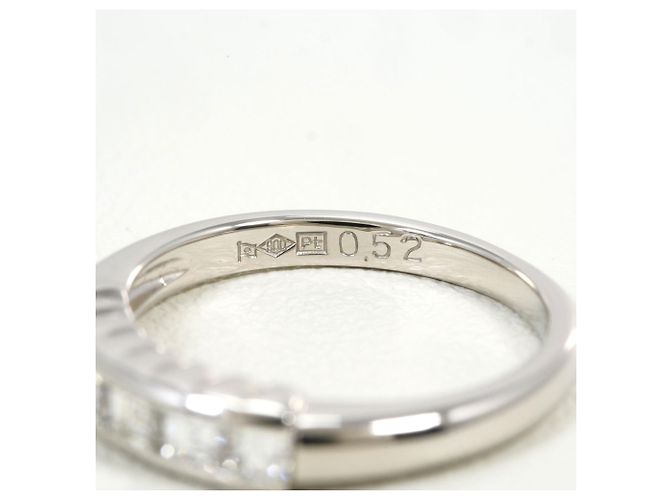 Autre Marque Bague alliance en platine PT900 avec diamant - vue 4