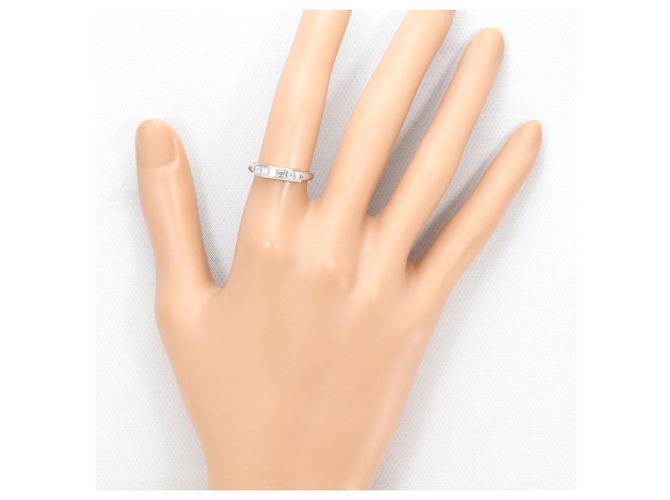 Autre Marque Bague alliance en platine PT900 avec diamant - vue 5