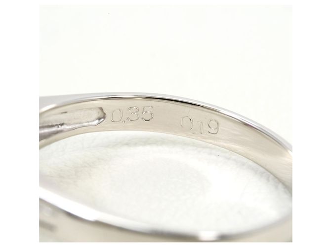 Autre Marque Platinbandring mit Rubin und Diamant - Ansicht 5