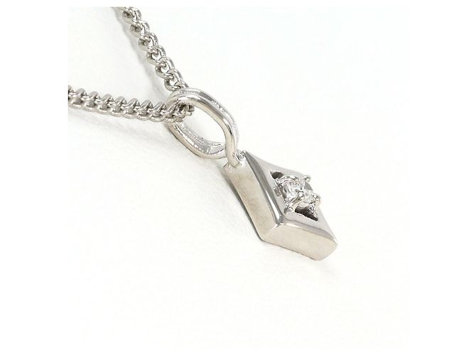 Autre Marque PT900 Platin-Halskette mit Diamant - Ansicht 2