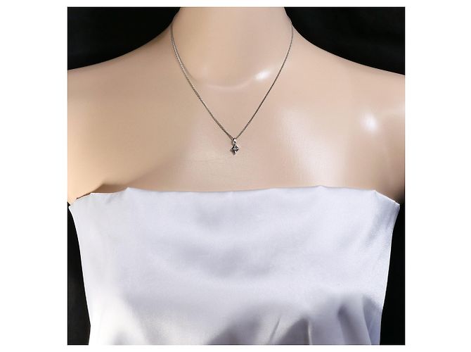 Autre Marque PT900 Platin-Halskette mit Diamant - Ansicht 5