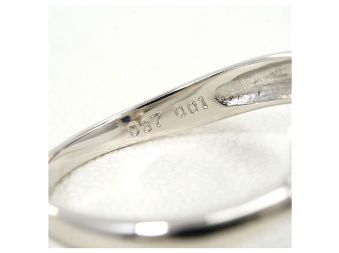Autre Marque Platinring PT850 mit Saphir und Diamant - Ansicht 5