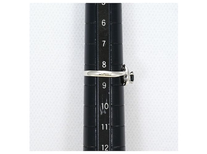 Autre Marque Platinring PT850 mit Saphir und Diamant - Ansicht 7