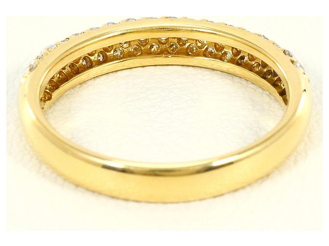 Autre Marque Anello fede in oro giallo 18K e diamanti D'oro - vista 4