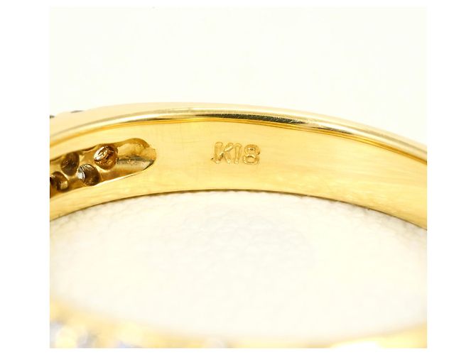 Autre Marque Anello fede in oro giallo 18K e diamanti D'oro - vista 5