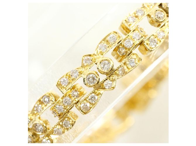 Autre Marque Bracciale con charm in oro giallo 18K e diamanti D'oro - vista 2