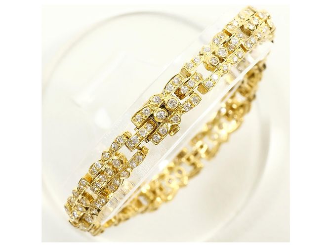 Autre Marque Bracciale con charm in oro giallo 18K e diamanti D'oro - vista 3