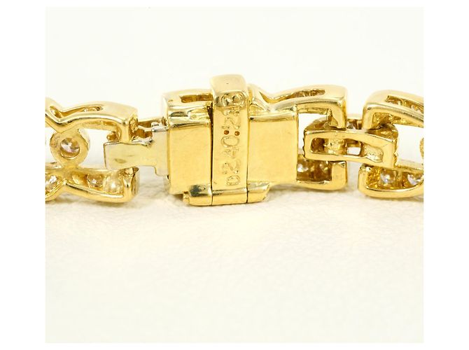Autre Marque Bracciale con charm in oro giallo 18K e diamanti D'oro - vista 4