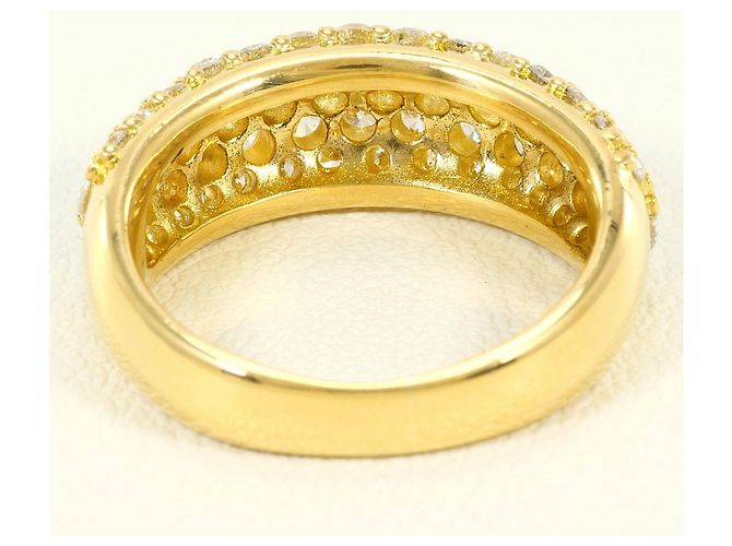 Autre Marque Bandring aus 18K Gelbgold mit Diamant Golden - Ansicht 4