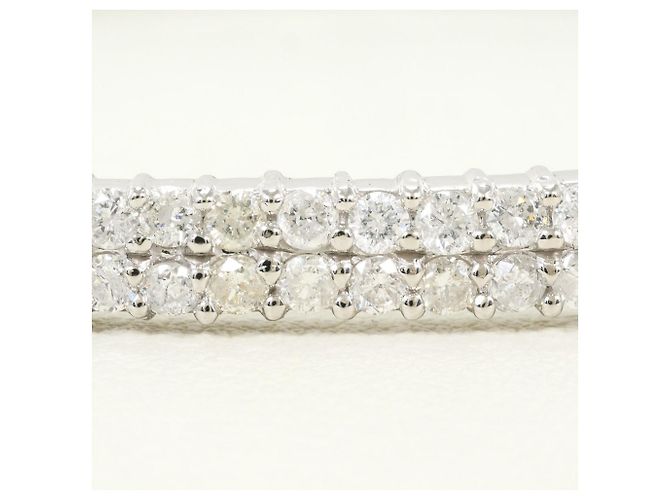 Autre Marque Bangles in platino PT850 con diamanti - vista 2