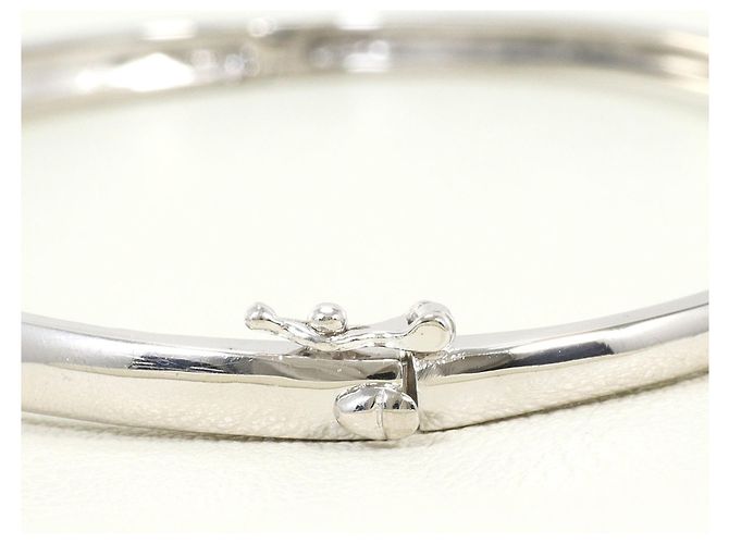 Autre Marque Bangles in platino PT850 con diamanti - vista 4