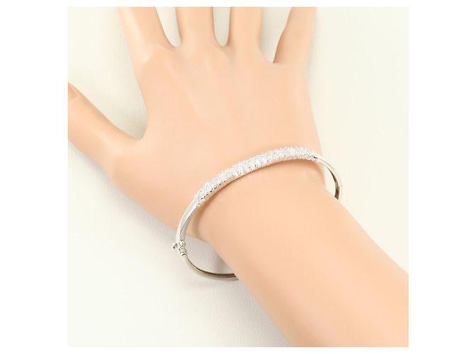 Autre Marque Bangles in platino PT850 con diamanti - vista 6