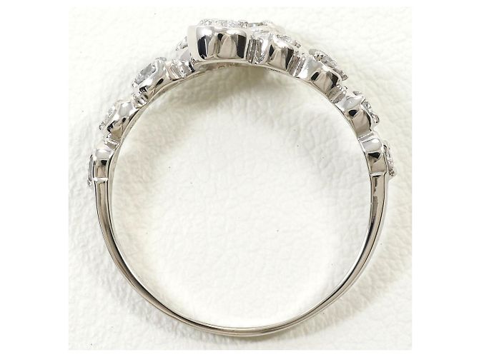 Autre Marque Platin-Ring mit Diamant - Ansicht 2