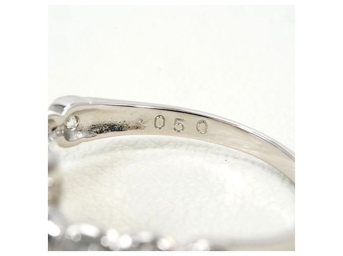 Autre Marque Platin-Ring mit Diamant - Ansicht 5